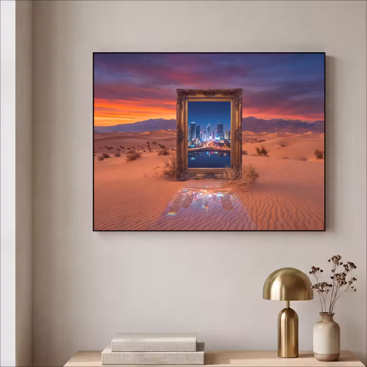 Art Frame - Rahmen – Stadtansicht – Wüste — 4
