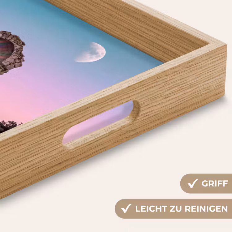 Tablett - Bogen – Regenbogen – Mond — 5