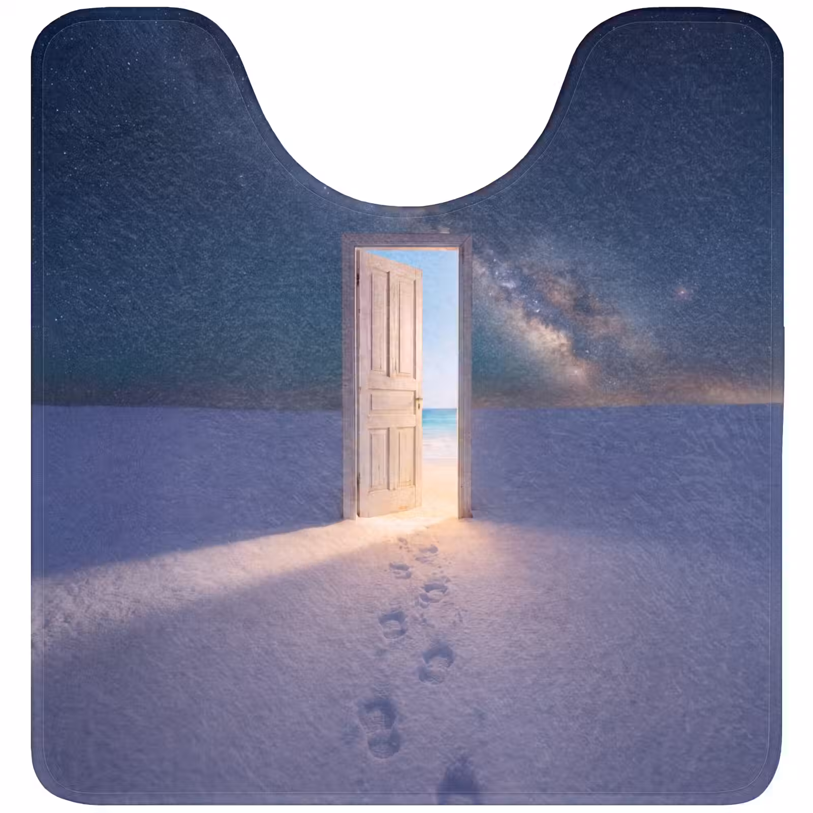 WC Vorleger - Tür – Schnee – Strand — 1