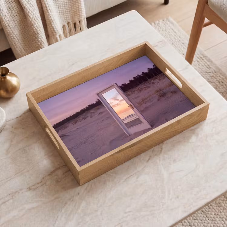 Tablett - Spiegel – Meer – Sonnenuntergang — 2