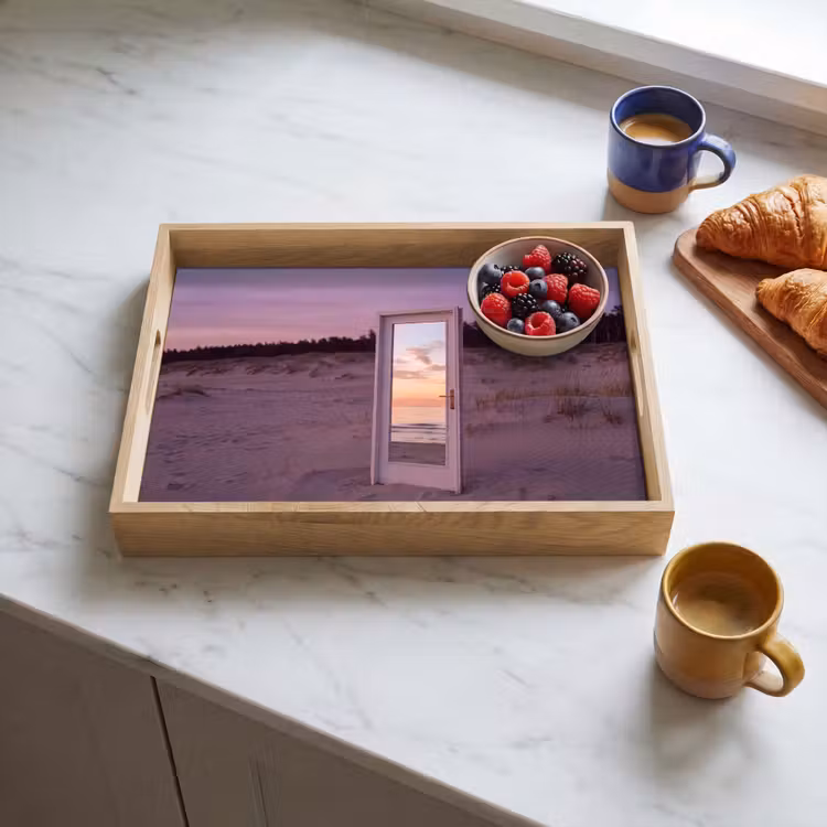 Tablett - Spiegel – Meer – Sonnenuntergang — 4