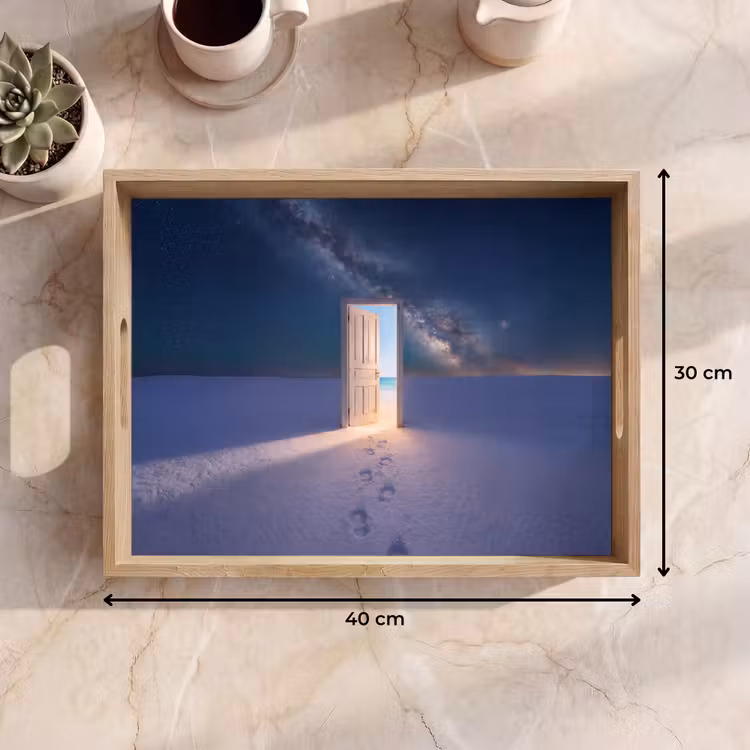 Tablett - Tür – Schnee – Strand — 9