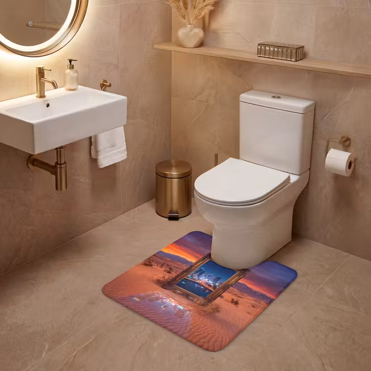WC Vorleger - Rahmen – Stadtansicht – Wüste — 4