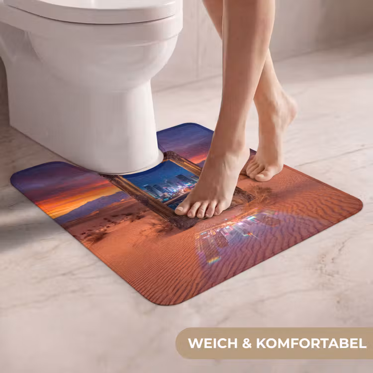 WC Vorleger - Rahmen – Stadtansicht – Wüste — 5