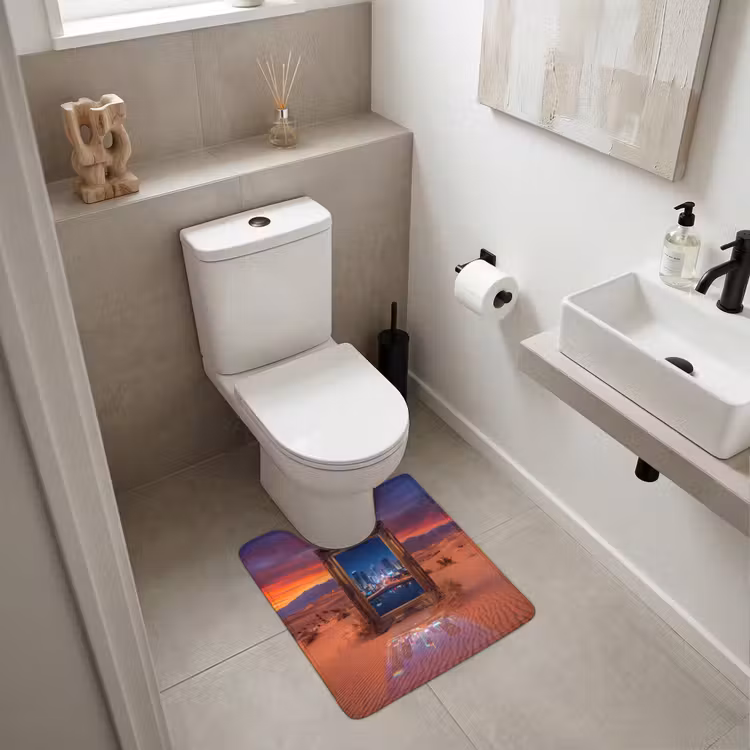 WC Vorleger - Rahmen – Stadtansicht – Wüste — 6