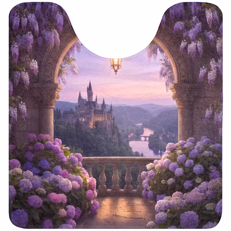 WC Vorleger - Schloss – Fluss – Abend — 1