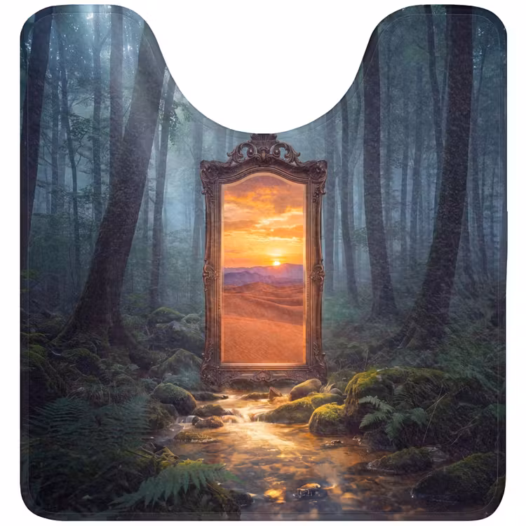 WC Vorleger - Spiegel – Wald – Natur — 1