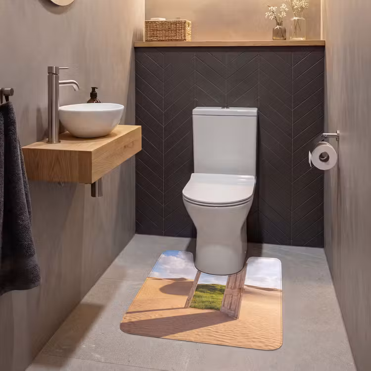 WC Vorleger - Tür – Wüste – Gras — 2