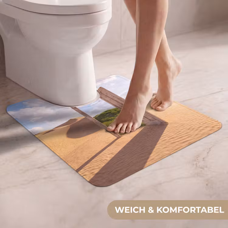 WC Vorleger - Tür – Wüste – Gras — 5