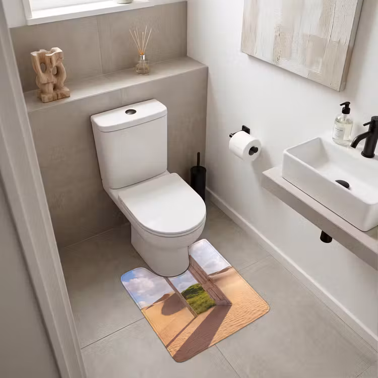 WC Vorleger - Tür – Wüste – Gras — 6