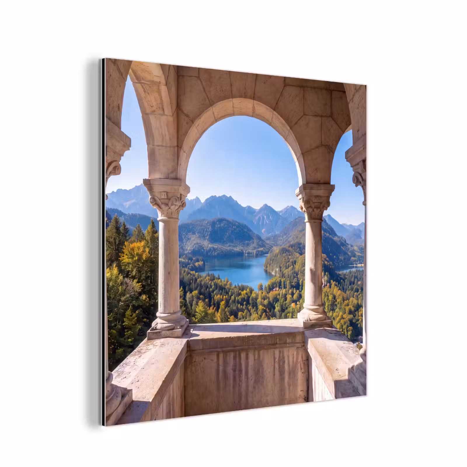 Alu-Dibond-Bild - Bogen – Aussicht – Landschaft — 1