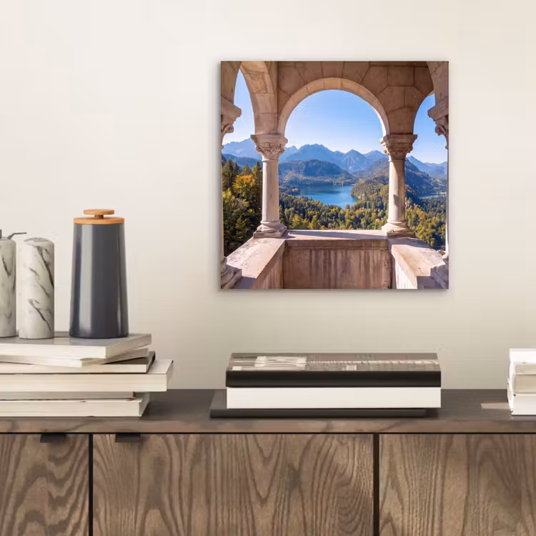 Alu-Dibond-Bild - Bogen – Aussicht – Landschaft — 2