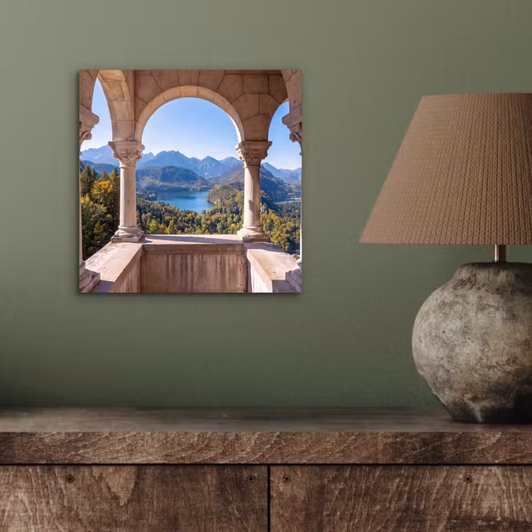 Alu-Dibond-Bild - Bogen – Aussicht – Landschaft — 3