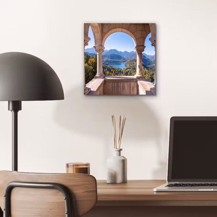 Alu-Dibond-Bild - Bogen – Aussicht – Landschaft — 6