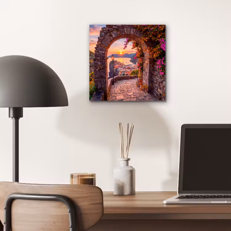 Alu-Dibond-Bild - Bogen – Küste – Sonnenuntergang — 6