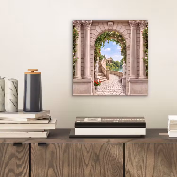 Alu-Dibond-Bild - Architektur – Garten – Klassisch — 2