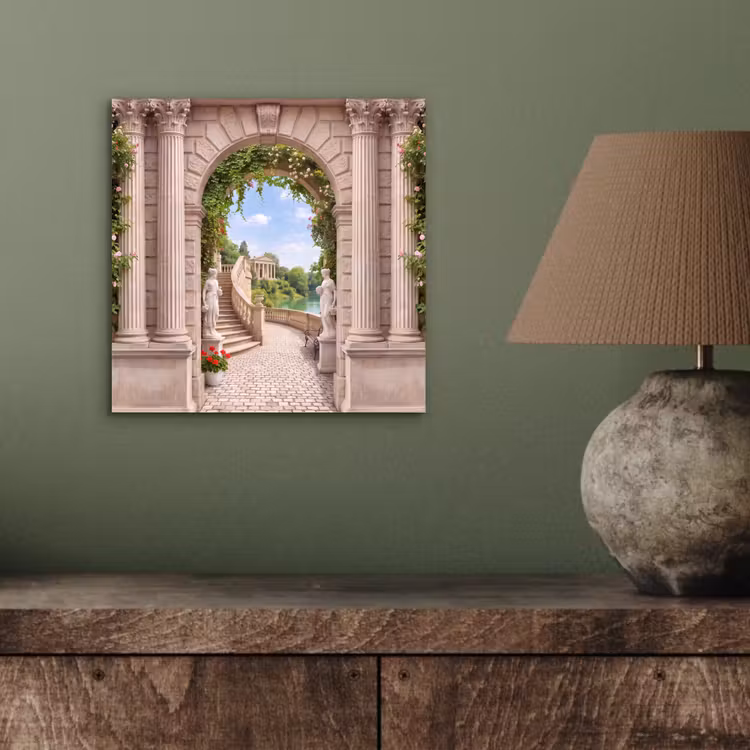 Alu-Dibond-Bild - Architektur – Garten – Klassisch — 3