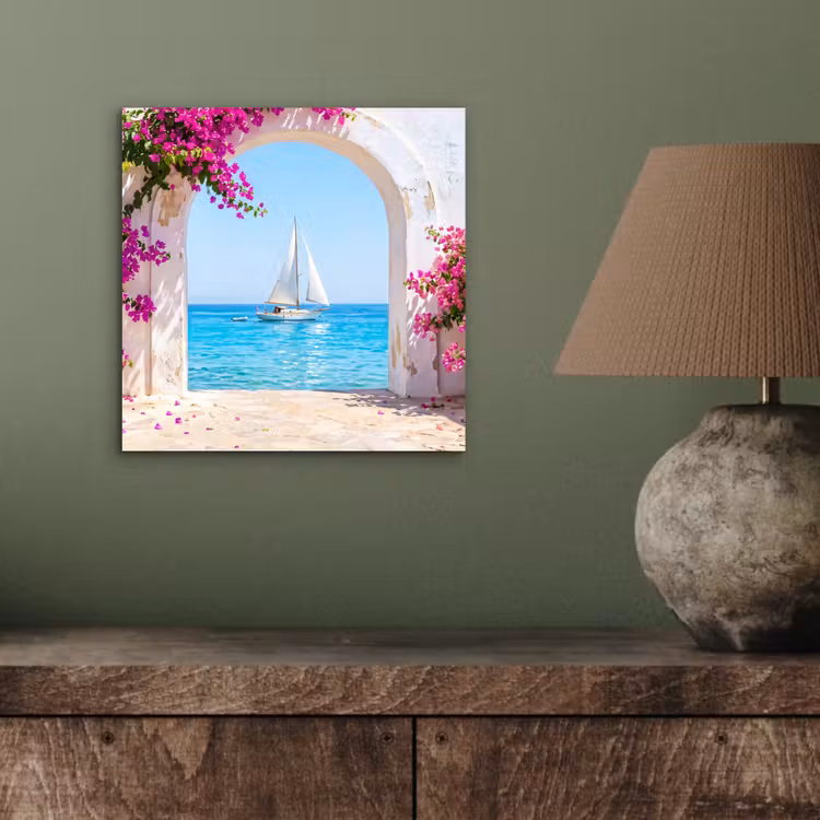 Alu-Dibond-Bild - Blumen – Meer – Sommer — 3