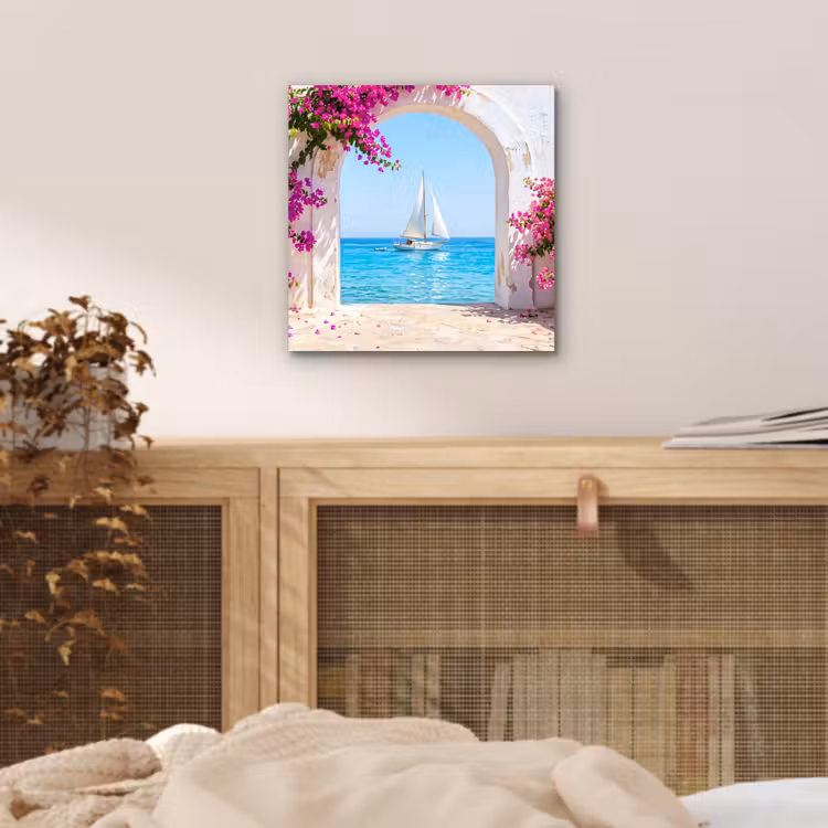 Alu-Dibond-Bild - Blumen – Meer – Sommer — 4