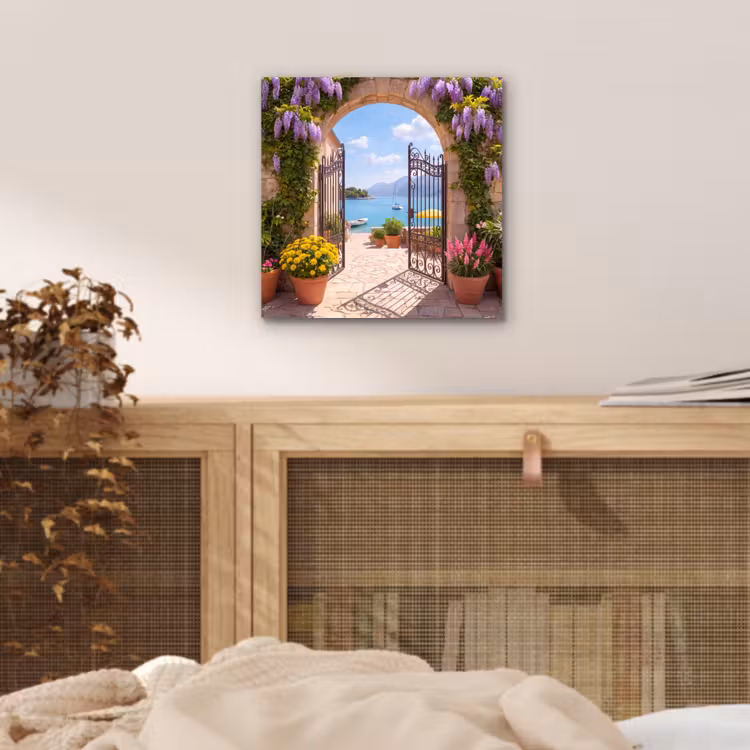Alu-Dibond-Bild - Tor – Meer – Aussicht — 4