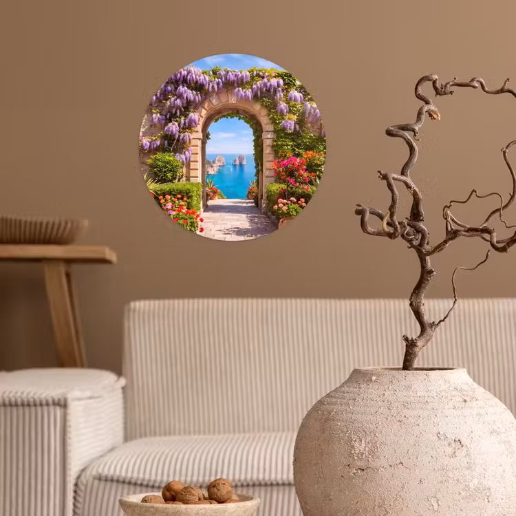 Runde Tapete - Blumen – Garten – Landschaft — 2