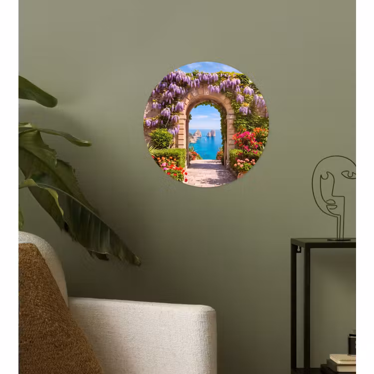 Runde Tapete - Blumen – Garten – Landschaft — 3