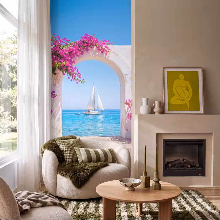 Tapete - Blumen – Meer – Sommer — 1