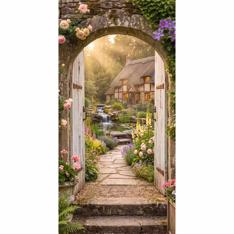 Tapete - Haus – Garten – Natur — 2