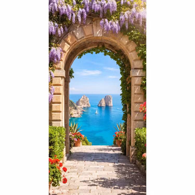 Tapete - Blumen – Garten – Landschaft — 2