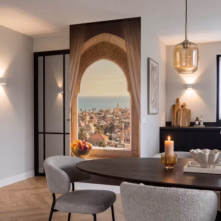 Tapete - Fenster – Stadt – Meer — 5