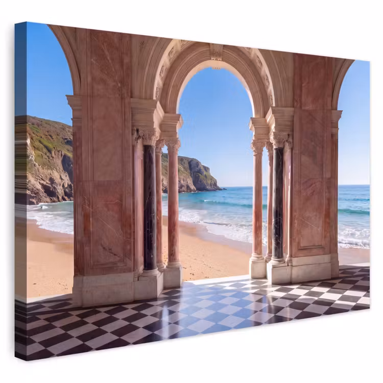 Outdoor Leinwand - Bogen – Strand – Meer — 1
