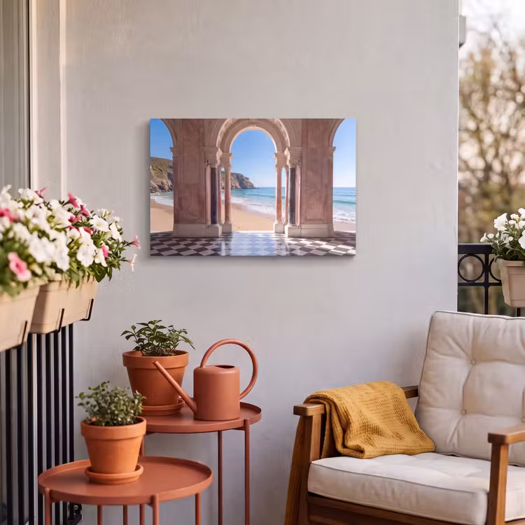 Outdoor Leinwand - Bogen – Strand – Meer — 3