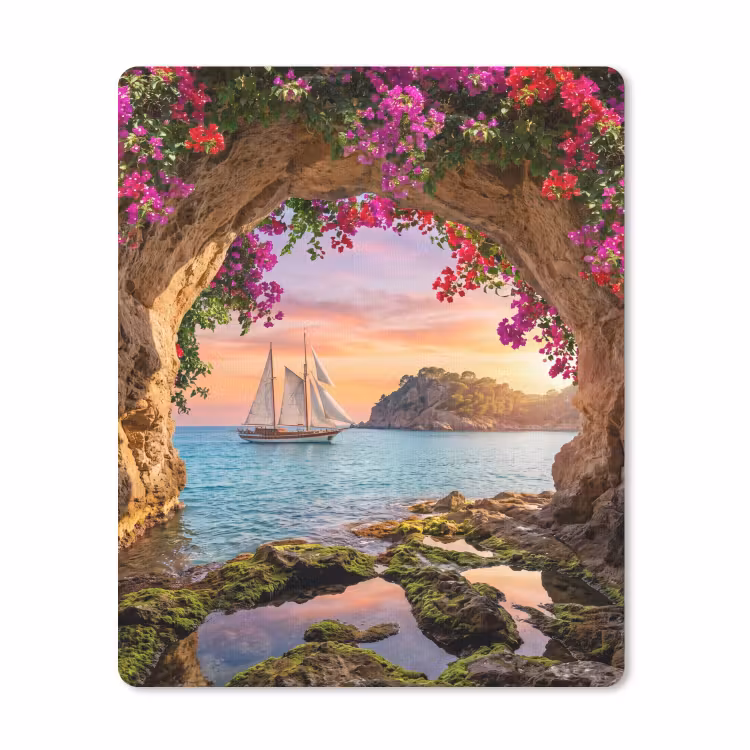 Mauspad - Segelboot – Küste – Natur — 1