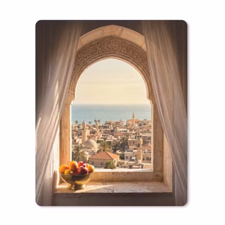 Mauspad - Fenster – Stadt – Meer — 1