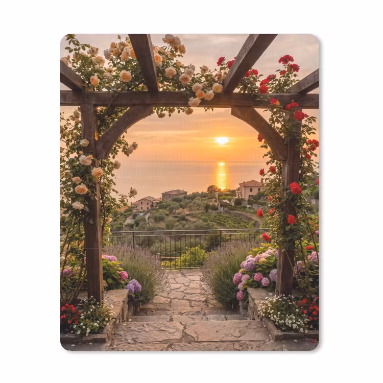 Mauspad - Pergola – Meer – Sonnenuntergang — 1