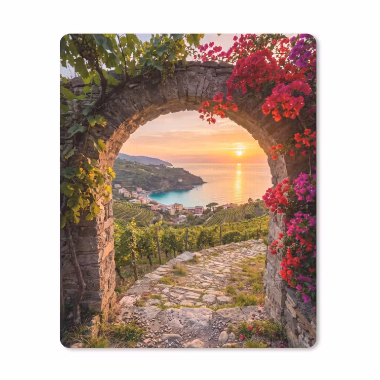 Mauspad - Bogen – Sonnenuntergang – Küste — 1