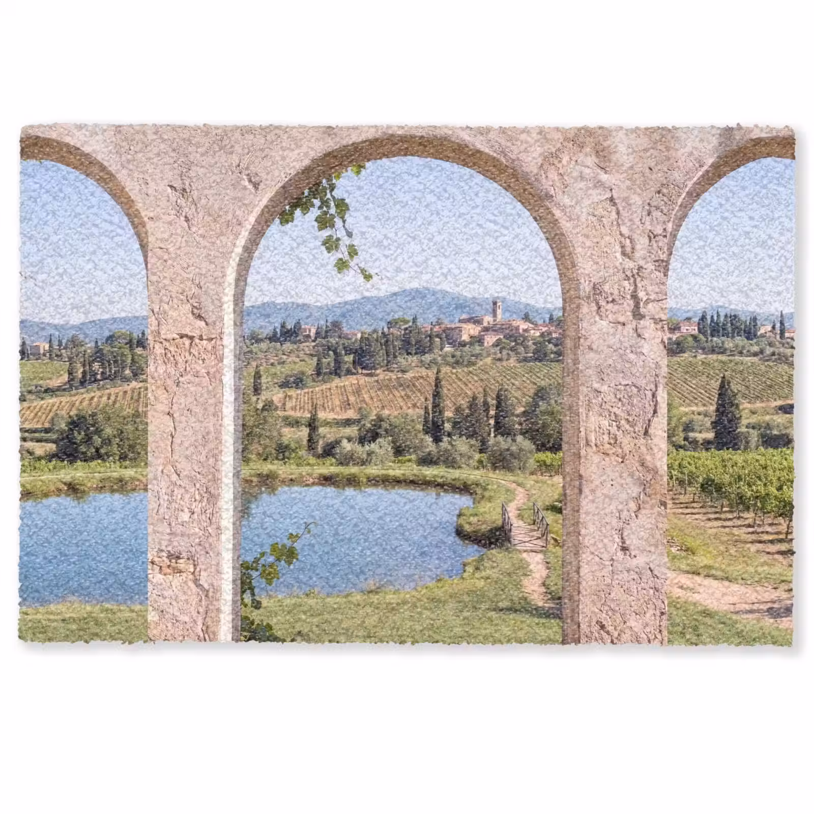Fußmatte - Dorf – Landschaft – Natur — 1