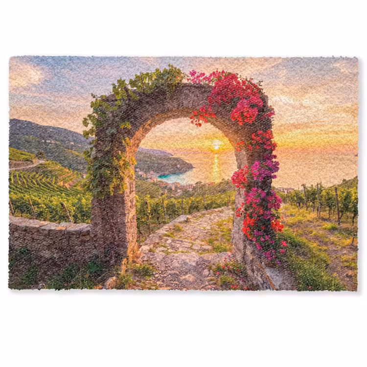 Fußmatte - Bogen – Sonnenuntergang – Küste — 1