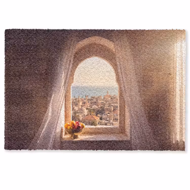 Fußmatte - Fenster – Stadt – Meer — 1
