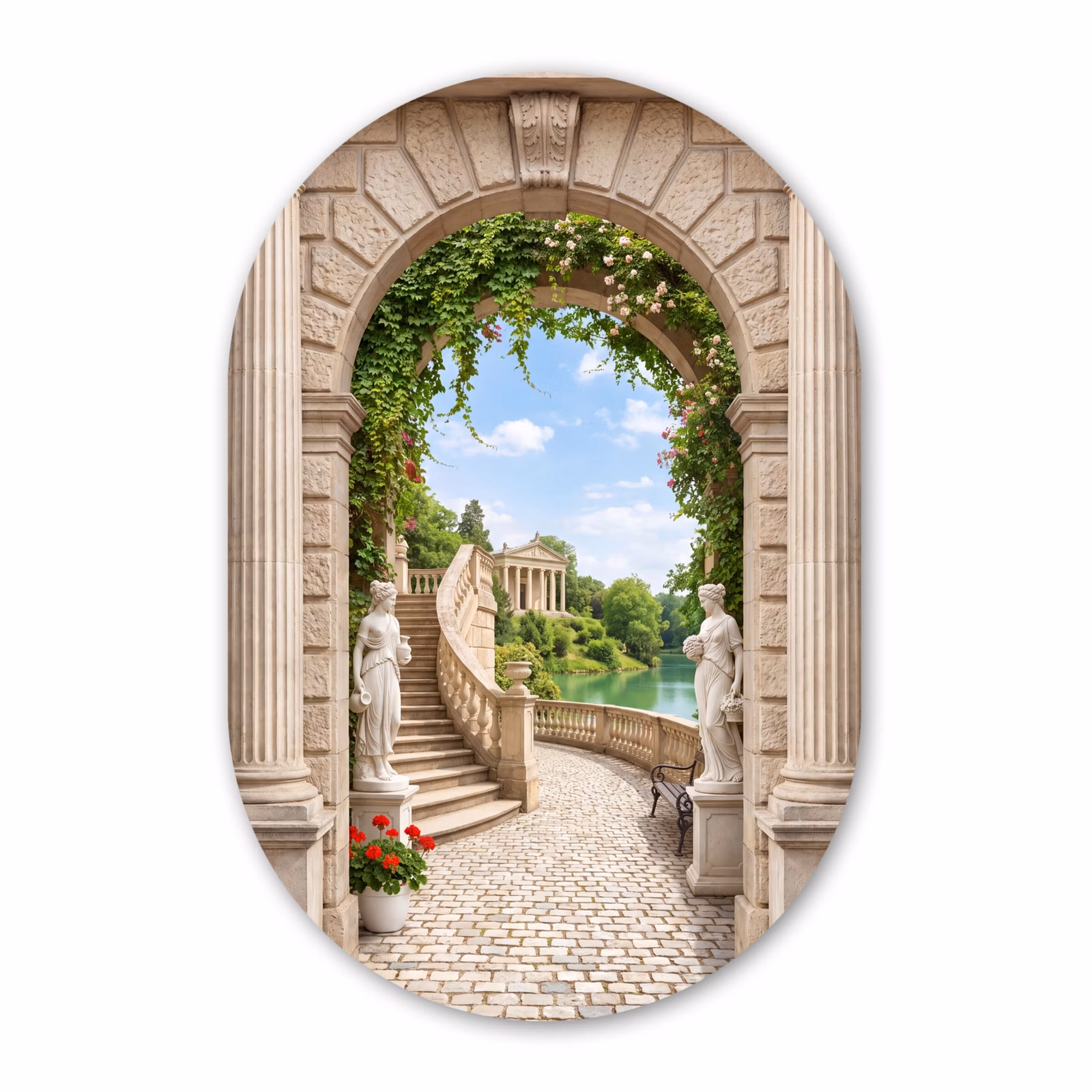 Forexbild Oval - Architektur – Garten – Klassisch — 1