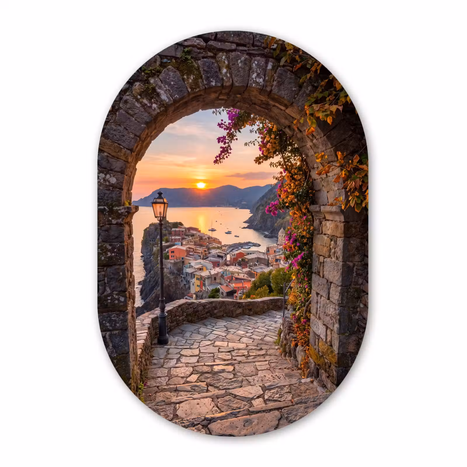 Forexbild Oval - Bogen – Küste – Sonnenuntergang — 1