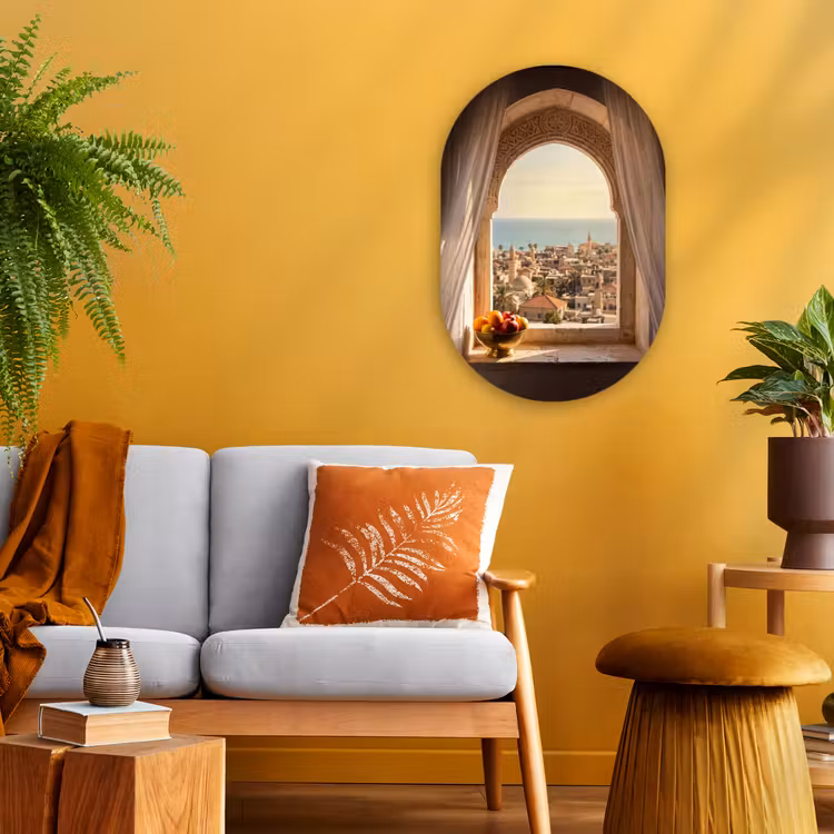 Forexbild Oval - Fenster – Stadt – Meer — 2