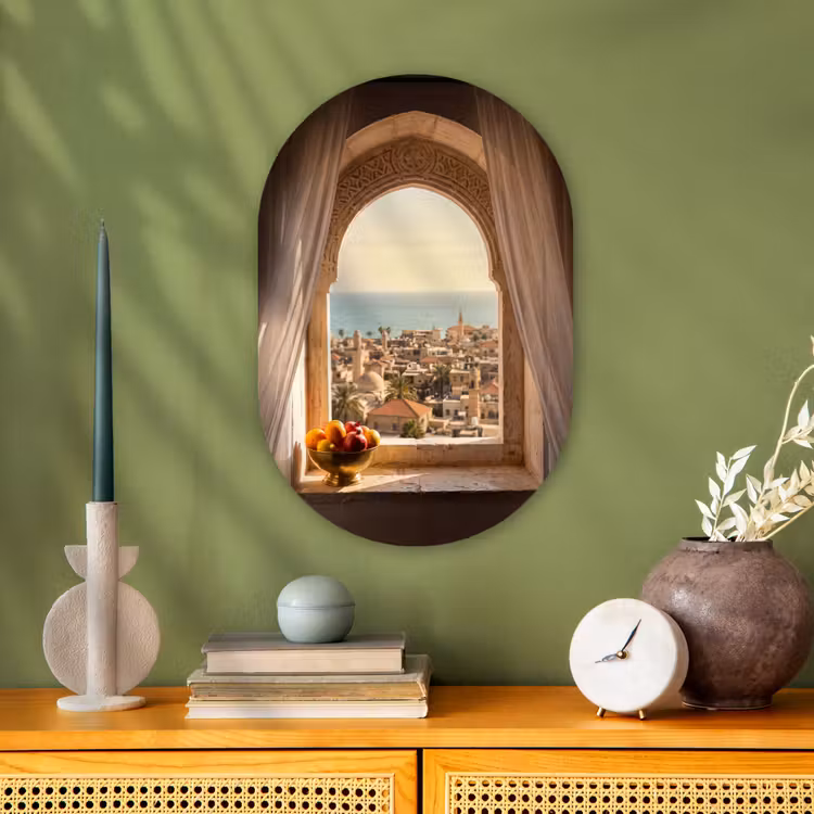Forexbild Oval - Fenster – Stadt – Meer — 3