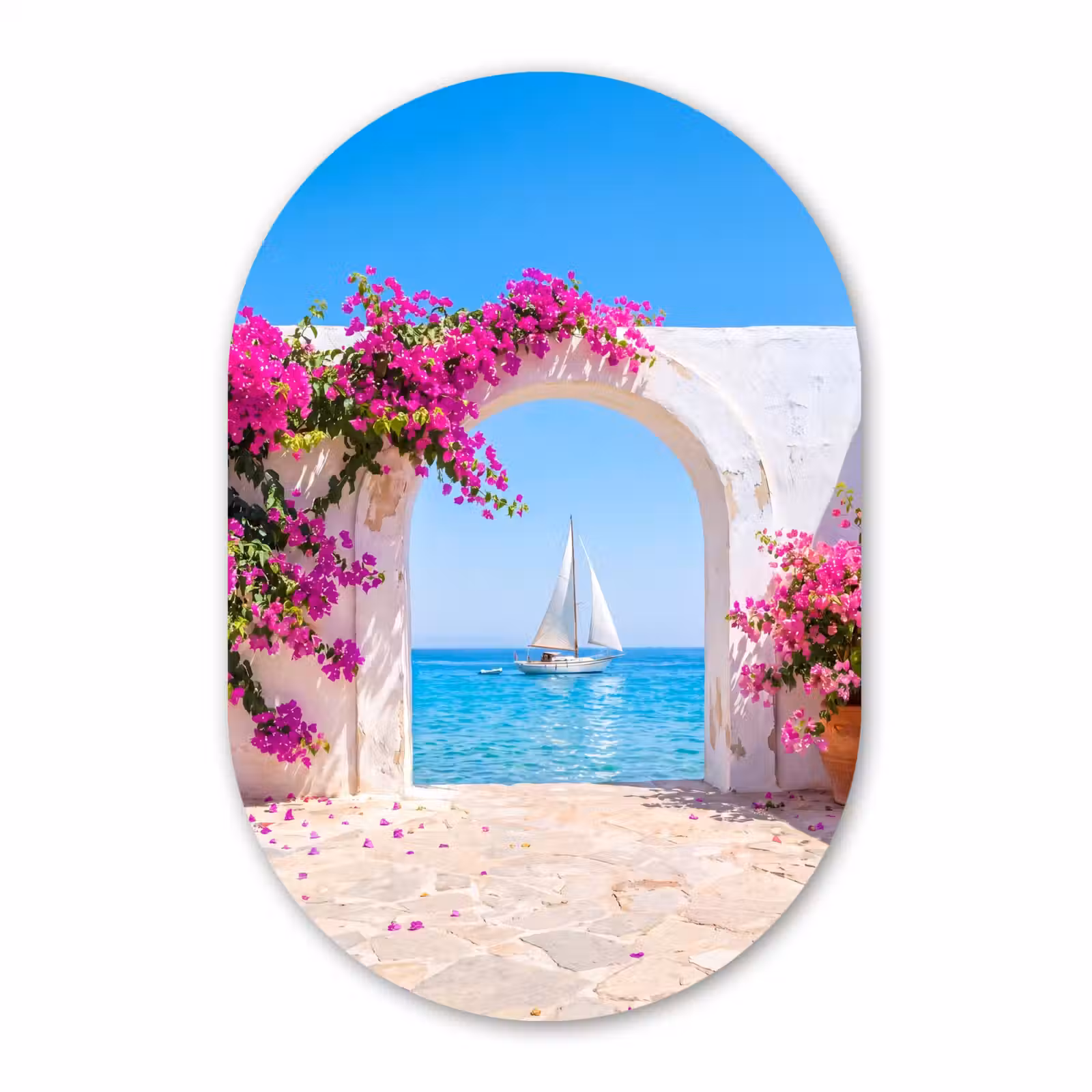 Forexbild Oval - Blumen – Meer – Sommer — 1