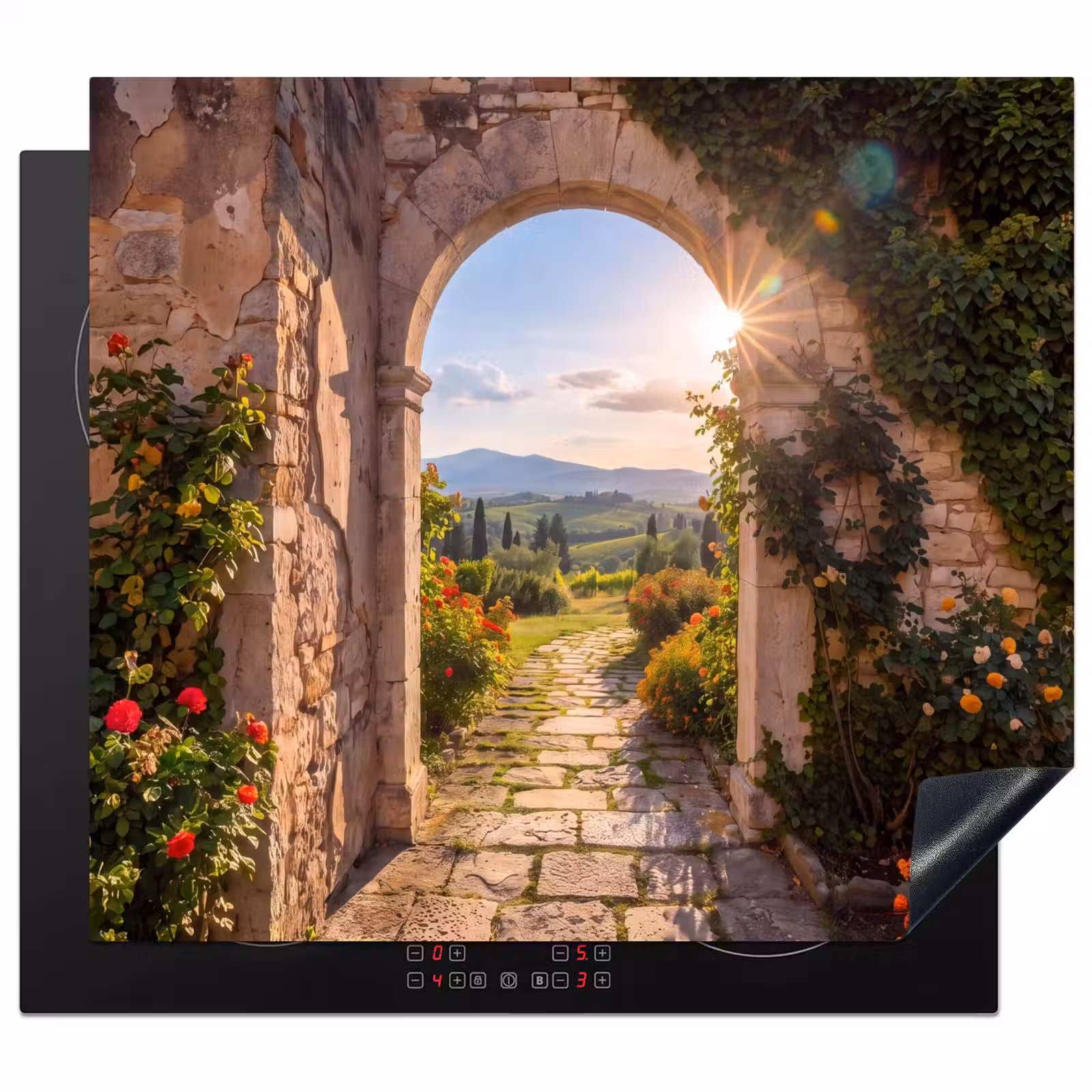 Herdabdeckplatte - Weg – Garten – Sonnig — 1