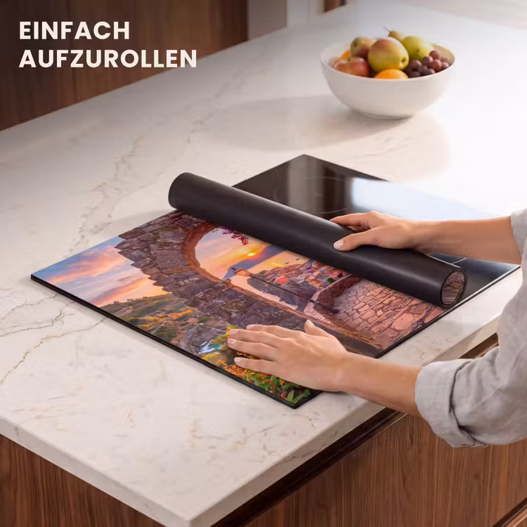 Herdabdeckplatte - Bogen – Küste – Sonnenuntergang — 7
