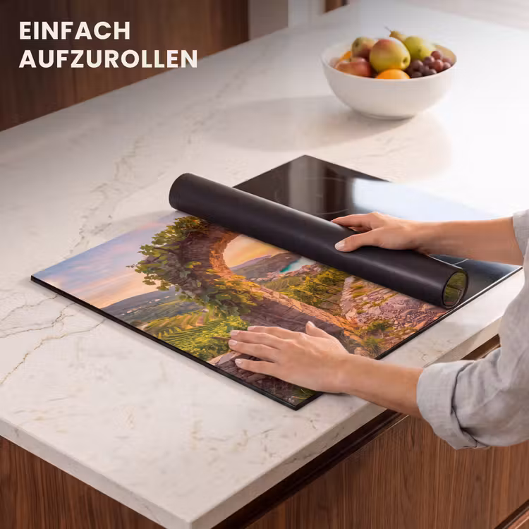 Herdabdeckplatte - Bogen – Sonnenuntergang – Küste — 7
