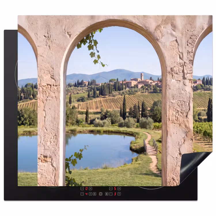Herdabdeckplatte - Dorf – Landschaft – Natur — 1