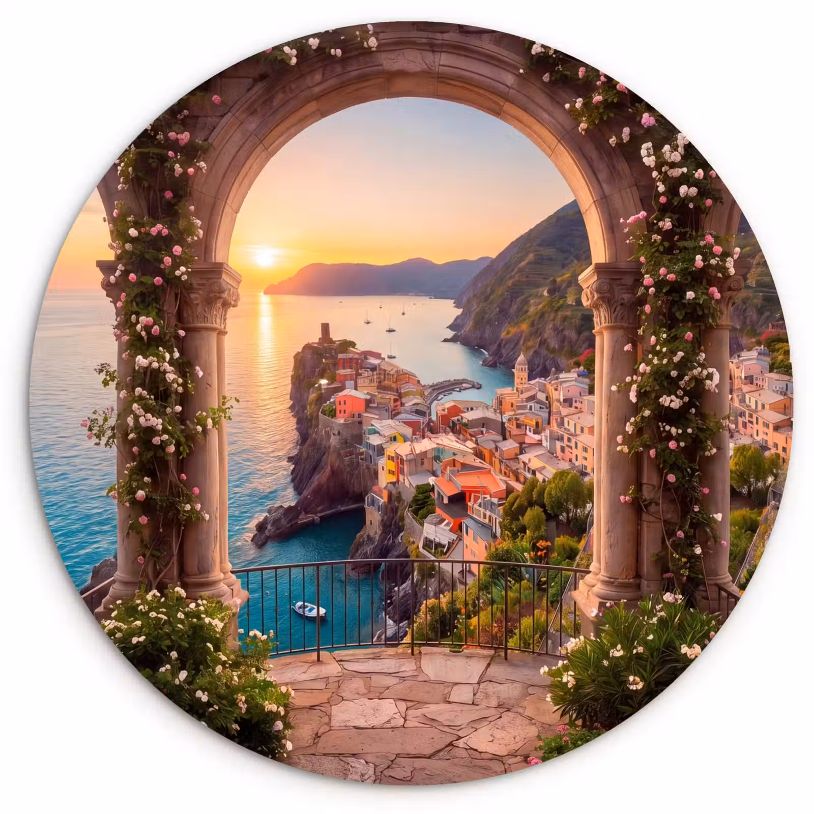 Forexbild Rund - Dorf – Meer – Sonnenuntergang — 1