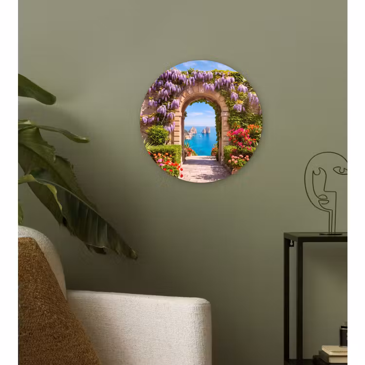 Forexbild Rund - Blumen – Garten – Landschaft — 3